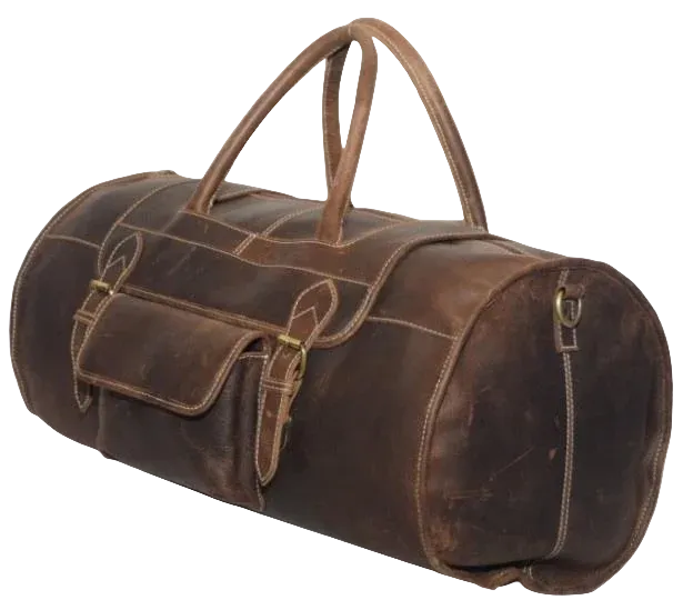 Genuine leather travel duffel from the Men's Boom collection