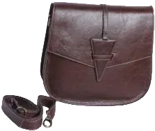 Brown Leather Handbag — style WC-0050