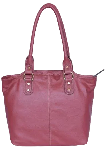 Brown Leather Handbag — style WC-0052