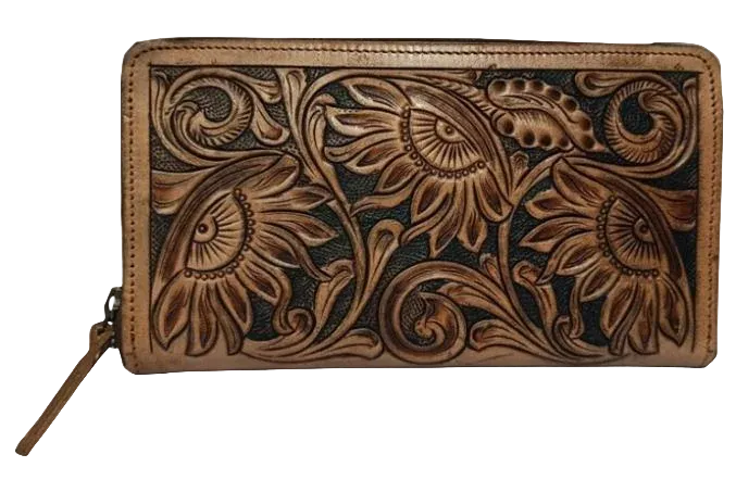 Tan Leather Card Wallet — style WC-0078