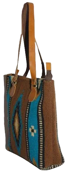 Multi Colour Leather Carryall Tote — style WC-0080